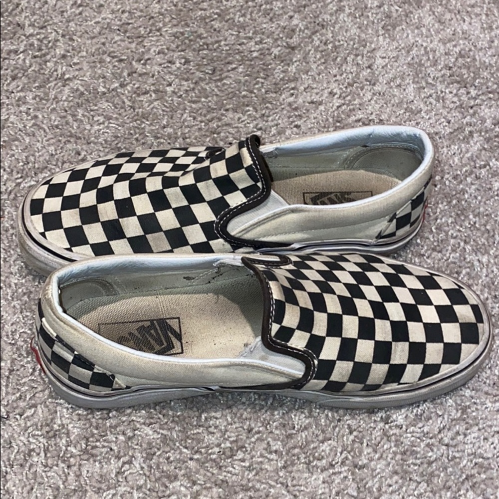 Vans Checkered Slip Ons